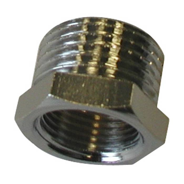 Nippelmuffe forkromet 1/2" x 3/8"